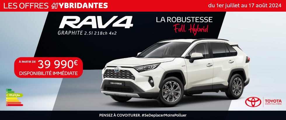 RAV4 - Juillet 2024- Toyota Réunion