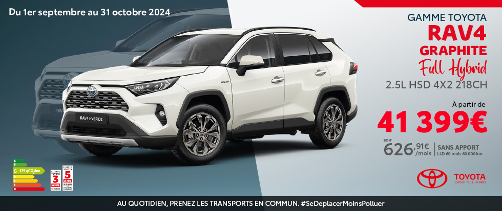 RAV4 graphite- Toyota Réunion - septembre 2024 - offre