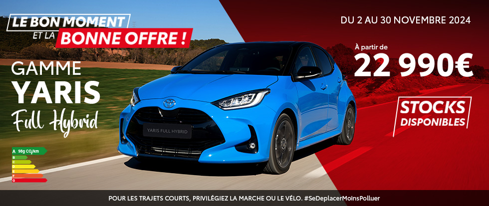 Yaris - Toyota Réunion - Novembre 2024 - offre