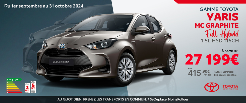 Yaris - Toyota Réunion - septembre 2024 - Offre